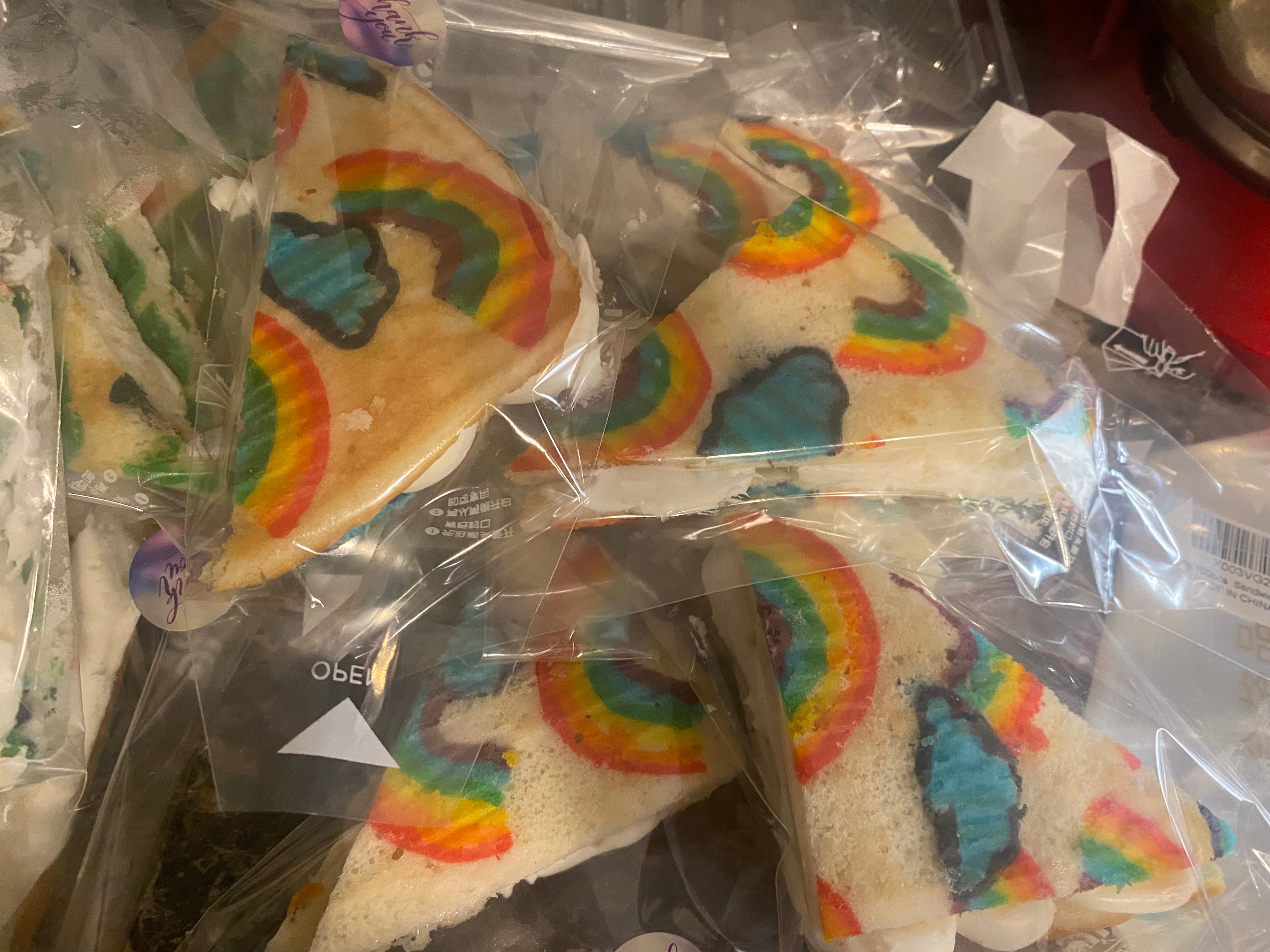 Printed Cake sandwiches