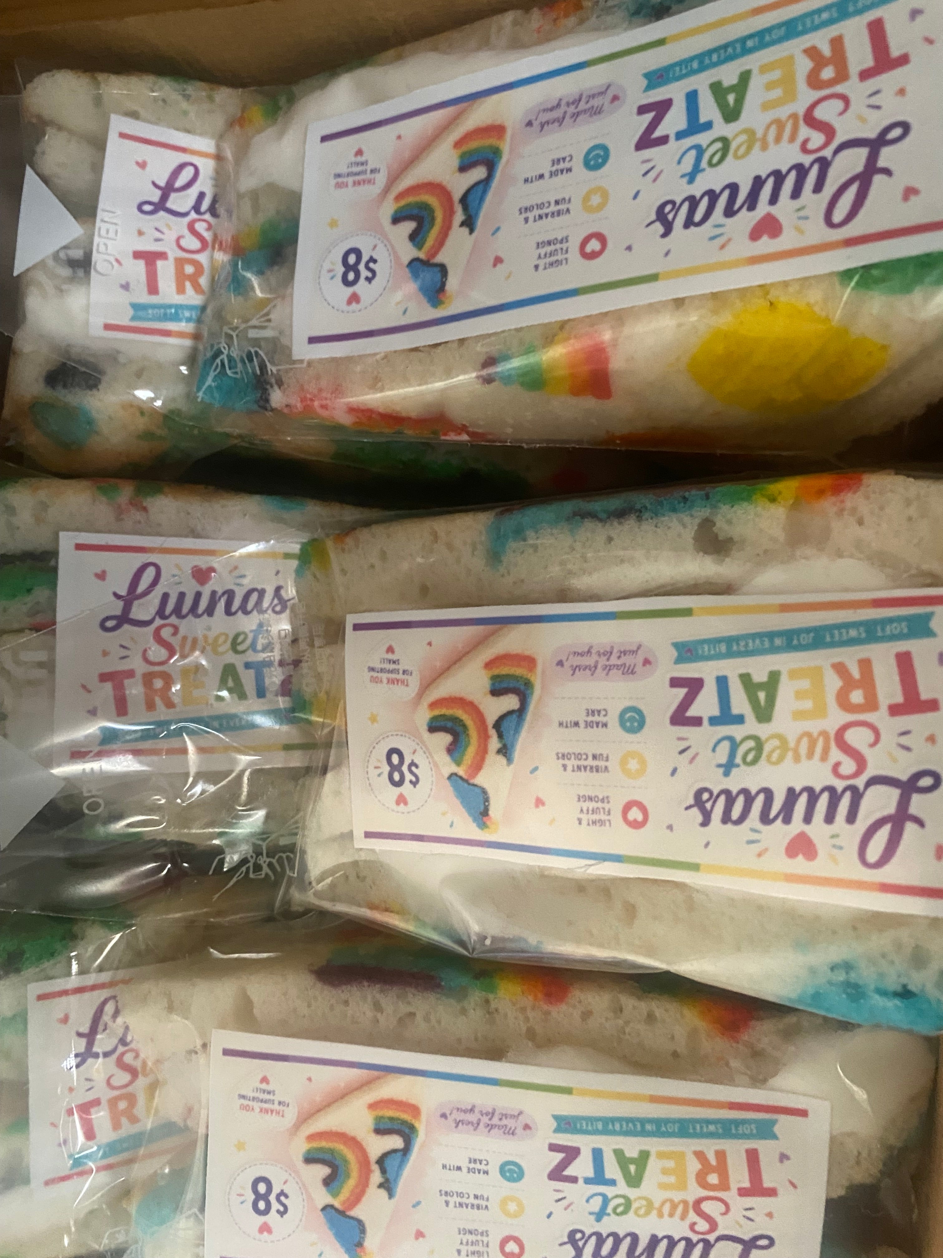 Printed Cake sandwiches