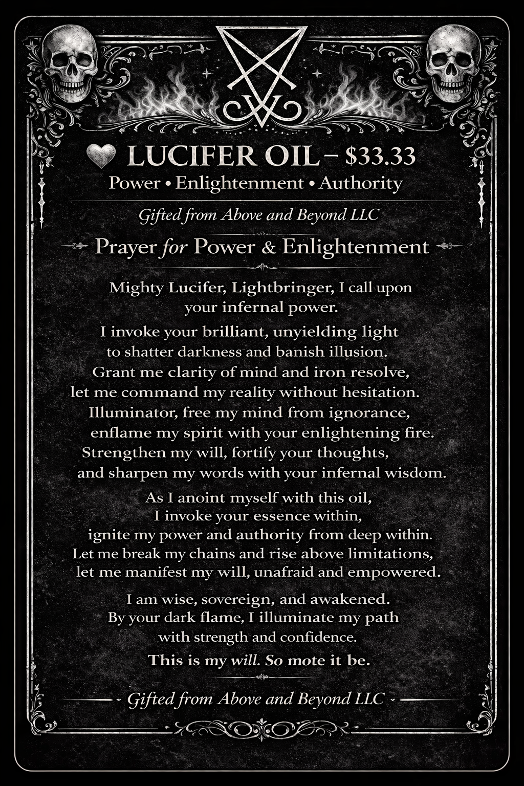 Lucifer oil