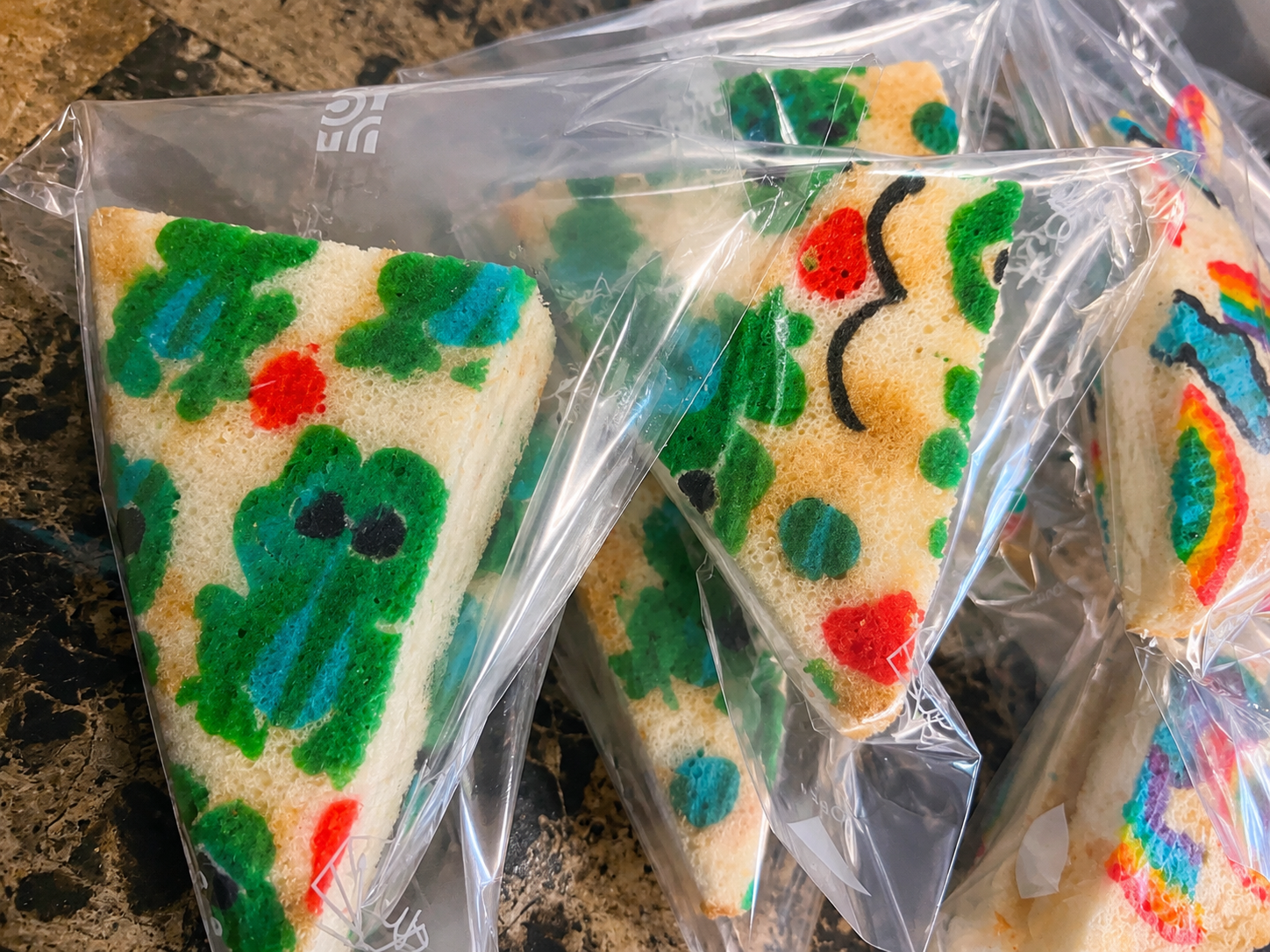 Printed Cake sandwiches