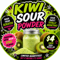 Sour candy powder-kiwi