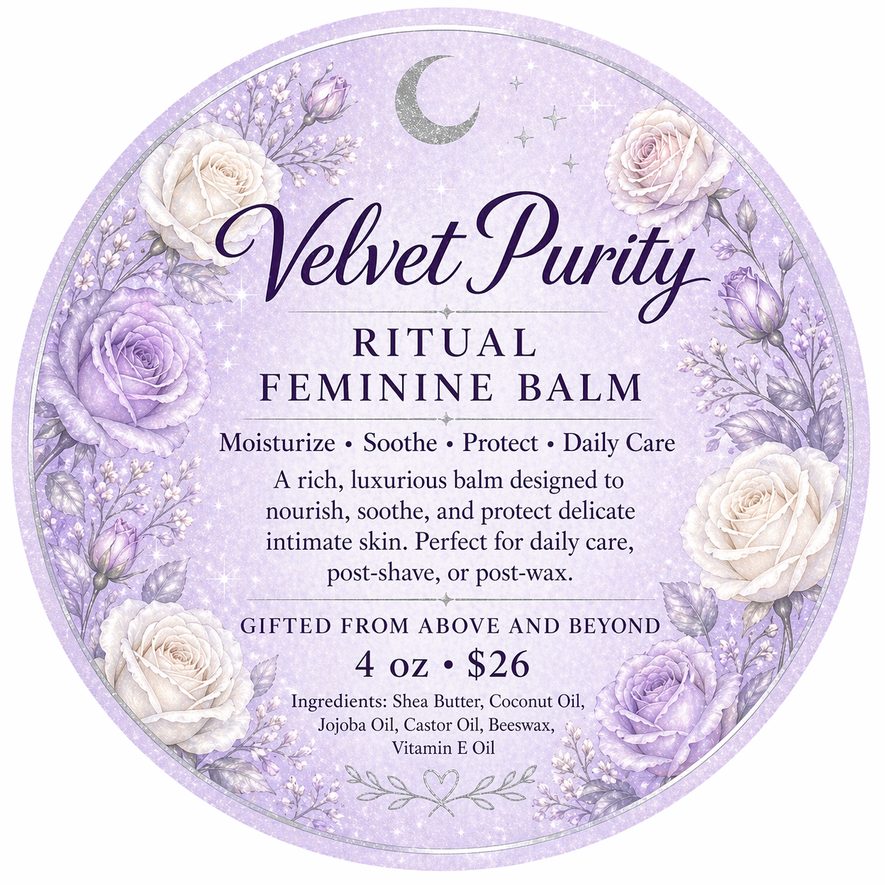 Velvet Purity-yoni feminine balm 2oz