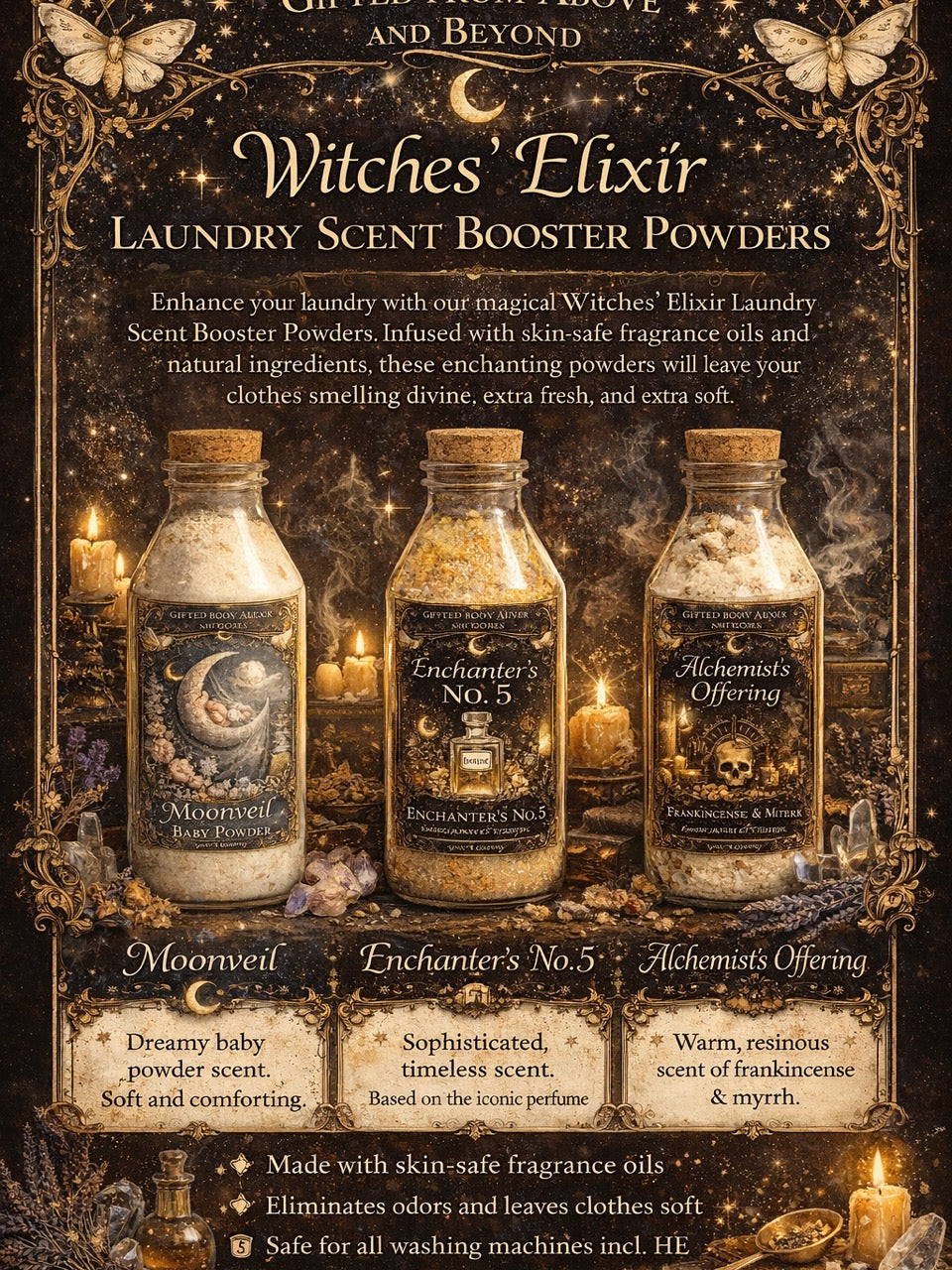 Laundry scent powder